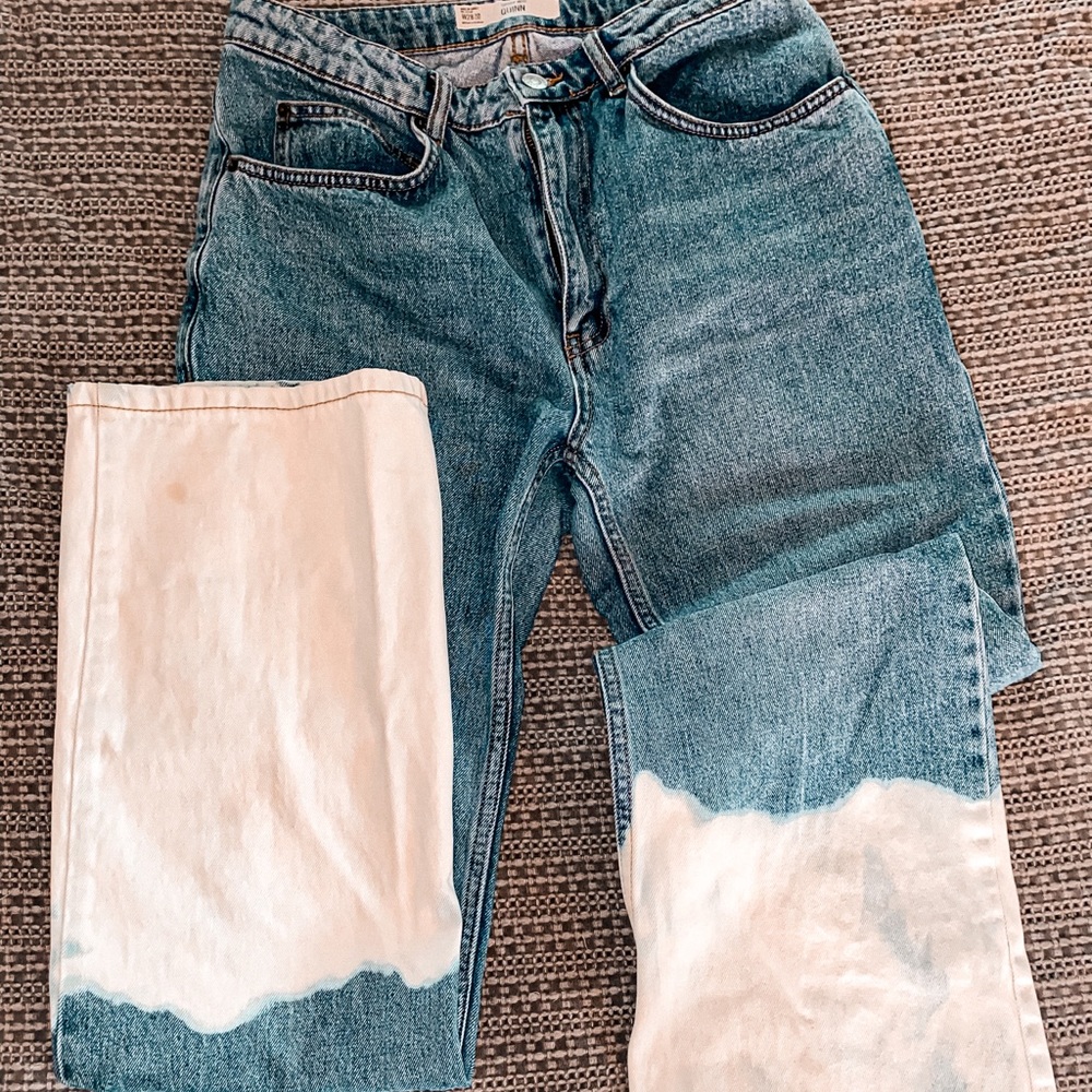 Bleached Topshop jeans